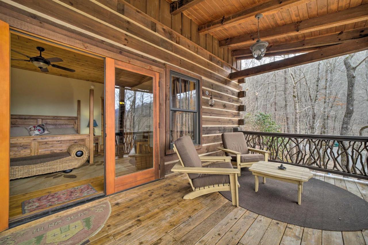 Luxury Cabin Rental In Franklin With Private Hot Tub 외부 사진