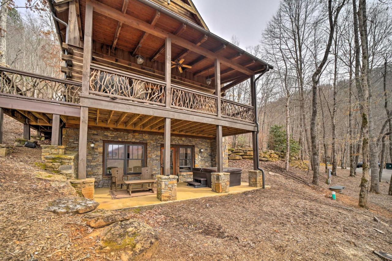 Luxury Cabin Rental In Franklin With Private Hot Tub 외부 사진