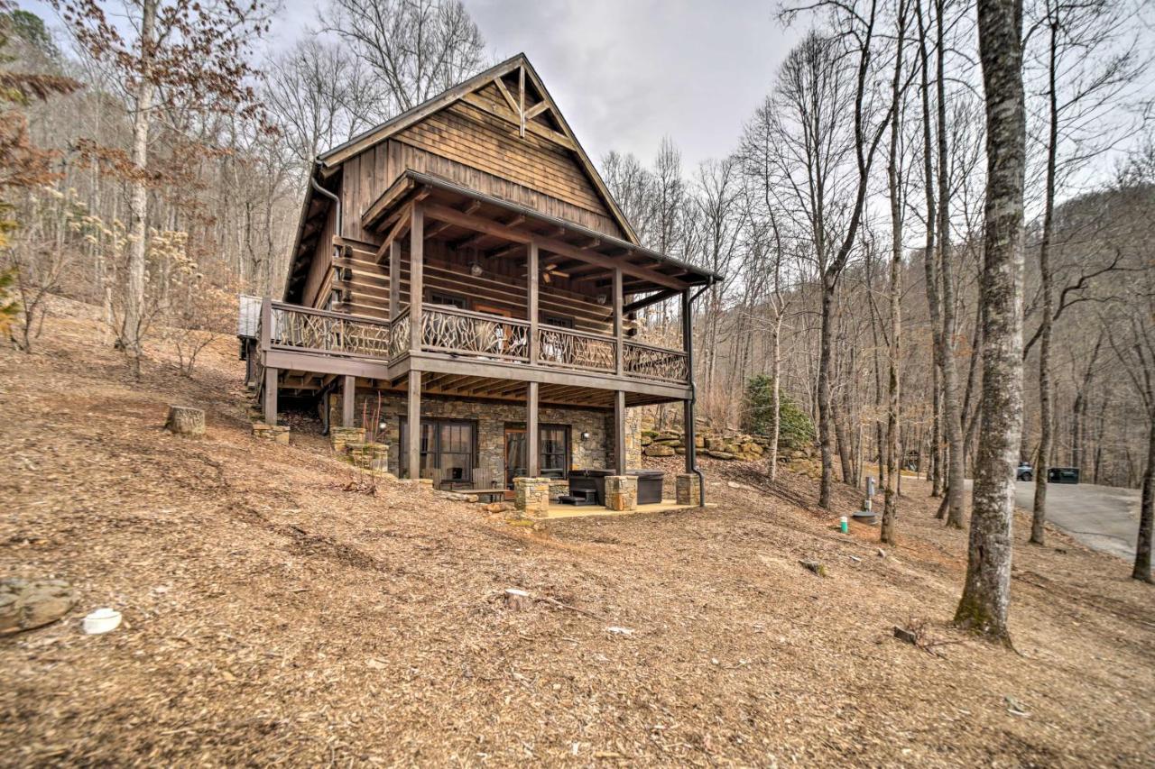 Luxury Cabin Rental In Franklin With Private Hot Tub 외부 사진